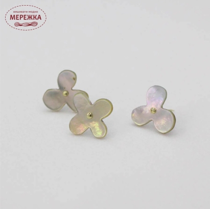 Фото Cohana Голка-пін Flower Push Pin (Mother-of-Pearl), White 45-107