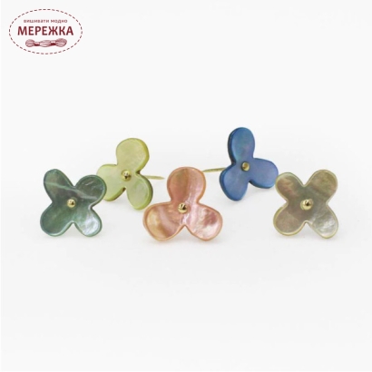 Фото Cohana Голка-пін Flower Push Pin (Mother-of-Pearl) Assorted Box 45-108