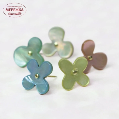 Фото Cohana Голка-пін Flower Push Pin (Mother-of-Pearl) Assorted Box 45-108