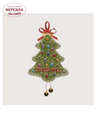 Фото Набір для вишивання хрестиком Le Bonheur des Dames Merry Christmas Tree Decoration 2733