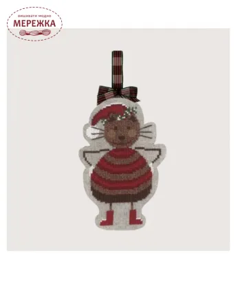 Фото Набір для вишивання хрестиком Le Bonheur des Dames Cristmas cat Stripes 2737