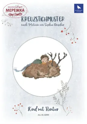 Фото Acufactum Схема Kind mit Rentier 82959