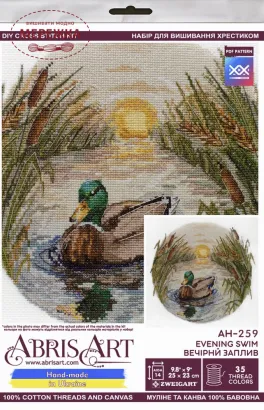 Фото Набір для вишивання хрестиком AbrisArt Вечірній заплив AH-259