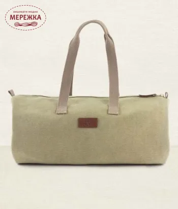 Фото DMC ECO VITA Сумка для рукодільниці Khaki/ecru U2125
