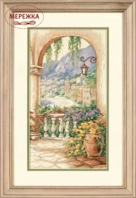 Фото Набір для вишивання хрестиком Dimensions Арка на терасі 35219