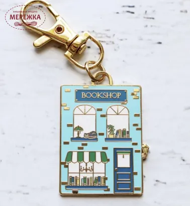 Фото Flamingo Toes Підвіска Bookshop Enamel Charm