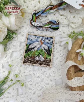 Фото Набір для вишивання хрестиком ZAYKA STITCH Лелеки 062