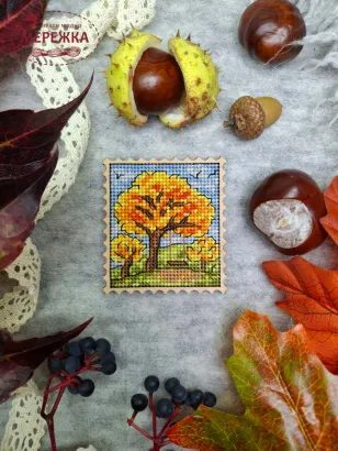 Фото Набір для вишивання хрестиком ZAYKA STITCH Осінній гай 074