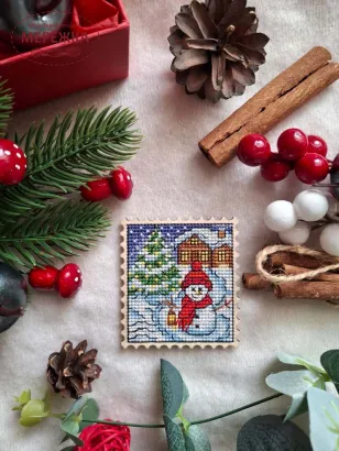 Фото Набір для вишивання хрестиком ZAYKA STITCH Зимовий вечір 076