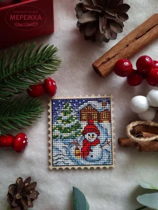 Фото Набір для вишивання хрестиком ZAYKA STITCH Зимовий вечір 076