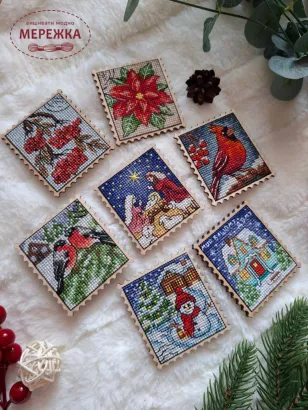 Фото Набір для вишивання хрестиком ZAYKA STITCH Зимовий вечір 076