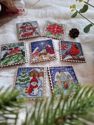 Фото Набір для вишивання хрестиком ZAYKA STITCH Зимовий вечір 076