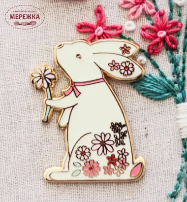 Фото Flamingo Toes Магнітний тримач для голок Floral Bunny