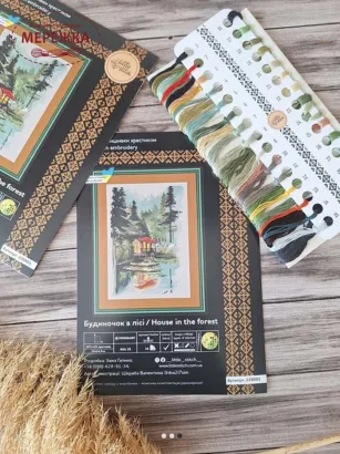 Фото Набір для вишивання хрестиком LittleStitch Будиночок у лісі