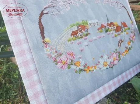 Фото Serenita di Campagna Схема Cuore tra i fiori CV166