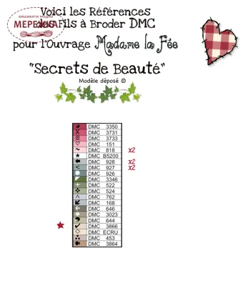фОТО Madame la Fee Схема Secrets de Beaute 163