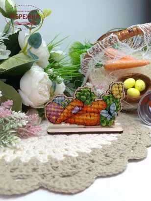 Фото Набір для вишивання хрестиком ZAYKA STITCH Морква 079