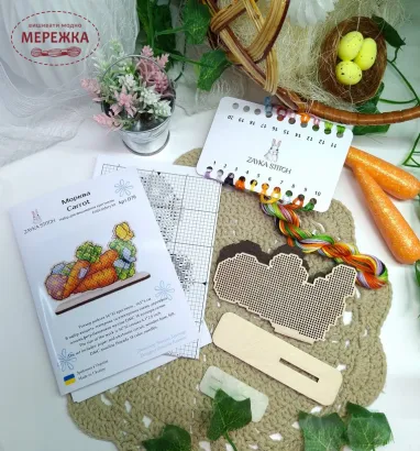 Фото Набір для вишивання хрестиком ZAYKA STITCH Морква 079