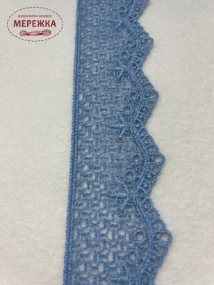 Фото Мереживо блакитне, 100% поліестер (212) 987748