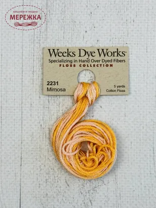 Фото Муліне ручного фарбування Weeks Dye Works Mimosa 2231