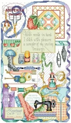 Фото Kooler Design Studio Схема Stitcher's Sampler (Linda Gillum) KDS-925