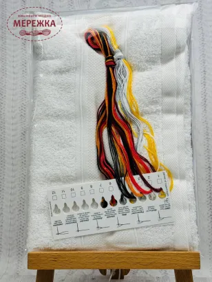 Фото Набір для вишивання хрестиком Permin Рушник Ванна, 2 штуки 28-6577