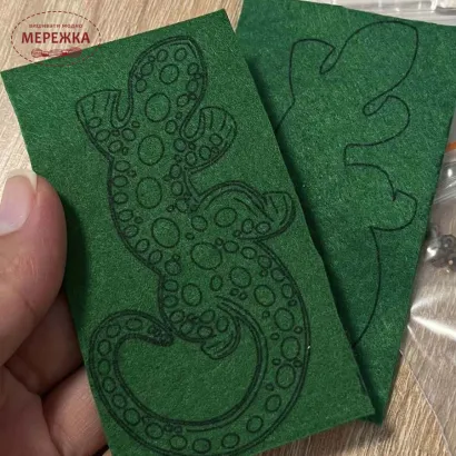 Фото Набір для вишивання бісером Craftway Брошка Ящірка B-028