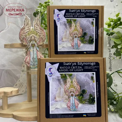Фото Набір для вишивання хрестиком Сузір'я Єдинорога Янгол світла (основа гнучка +підставка) 1116 гн_