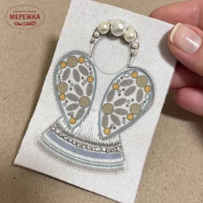 Фото Набір для вишивання бісером Craftway Брошка-прикраса Ангел B-049