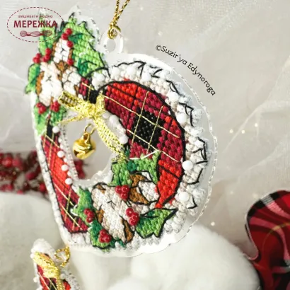 Фото Набір для вишивання хрестиком Сузір'я Єдинорога Різдвяне серденько 1130