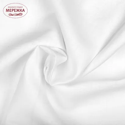 Фото рівномірне лляне полотно, колір білий