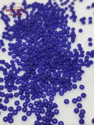 Фото Бісер 30100 Синій матовий