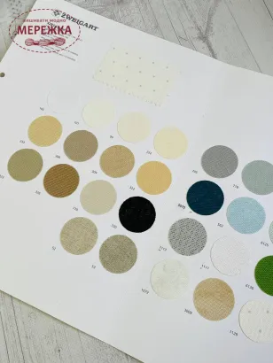 Фото Zweigart Cashel карта кольорів  28 сt. арт. 3281