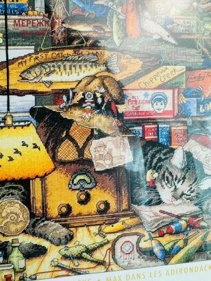 Фото Набір для вишивання хрестиком Dimensions Max In The Adirondacks 35088