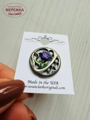 Фото Susan Clarke Originals Antique Repro Button AR-351P - Пришивний елемент 