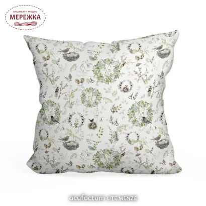 Фото Декоративна тканина Acufactum Stoff Fruhlingskranze 3523-2018