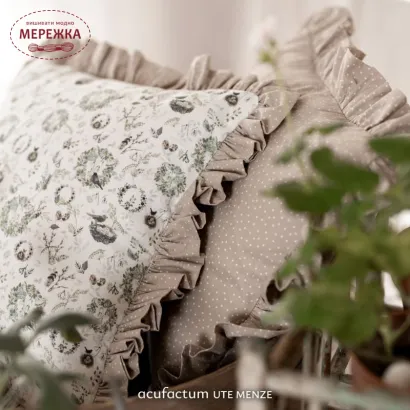 Фото Декоративна тканина Acufactum Stoff Fruhlingskranze 3523-2018