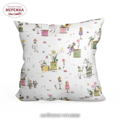 Фото Декоративна тканина Acufactum Stoff Fadenspiel Fruhling 3523-2023