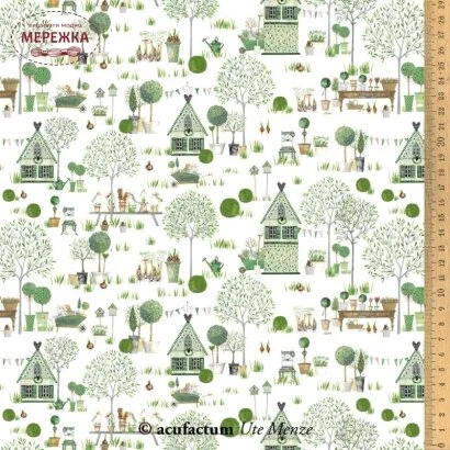 Фото Декоративна тканина Acufactum Stoff Fruhlingsgarten 3523-787