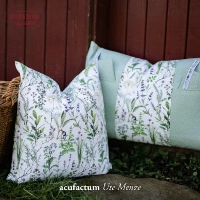 Фото Декоративна тканина Acufactum Stoff Krauterliebe 3523-816