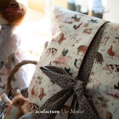 Фото Декоративна тканина Acufactum Stoff Stallgeschichten 3523-841