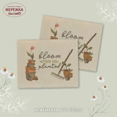 Фото Acufactum Етикетка Flicken Pflanzzeit 40*50mm 35395