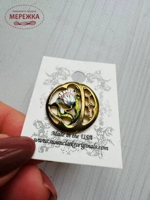 Фото Susan Clarke Originals Antique Repro Button AR-353P - Пришивний елемент 