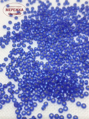 Фото бісер 37050 Синій матовий