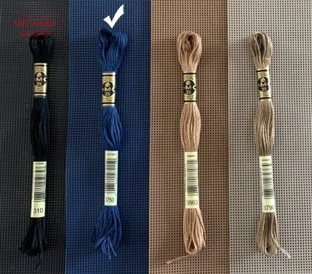 Канва пластикова синя