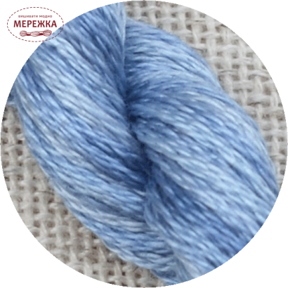 Фото TelaArtis Муліне ручного фарбування Сталевий синій 379