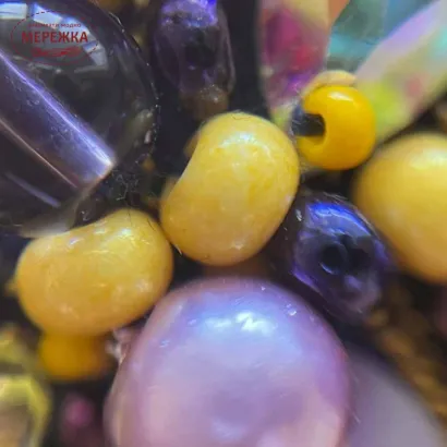 Фото Набір для вишивання бісером Craftway Брошка Ірис B-001