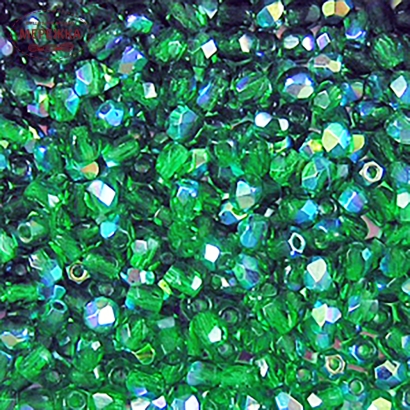 Фото SJ Designs Round Crystal, 3 mm Emerald A/B