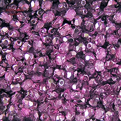 Фото SJ Designs Round Crystal, 3 mm Rose Flash