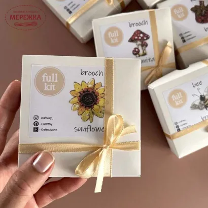 Фото Набір для вишивання бісером Craftway Брошка Сонях B-004